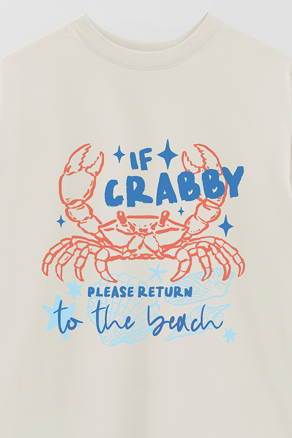 REMERA OVER ESTAMPADA SB IF CRABBY
