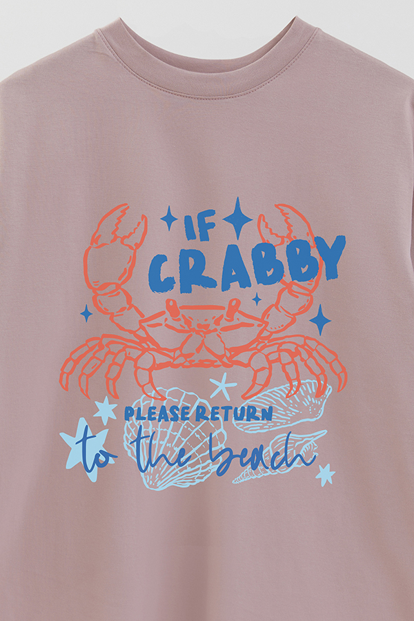 REMERA OVER ESTAMPADA SB IF CRABBY