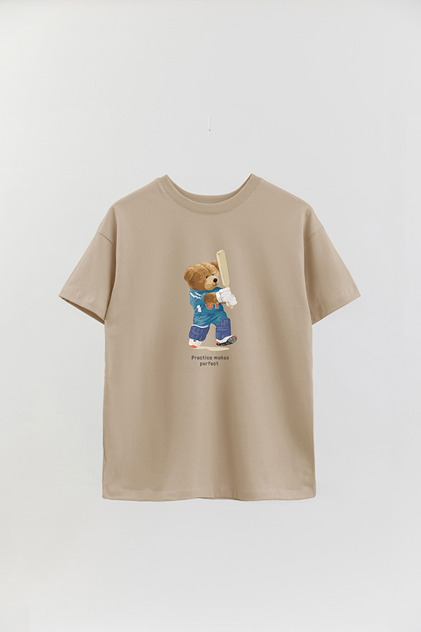 REMERA OVER ESTAMPADA UNISEX PRACTICE MAKES PERFECT