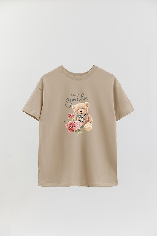 REMERA OVER ESTAMPADA UNISEX PLEASE SMILE