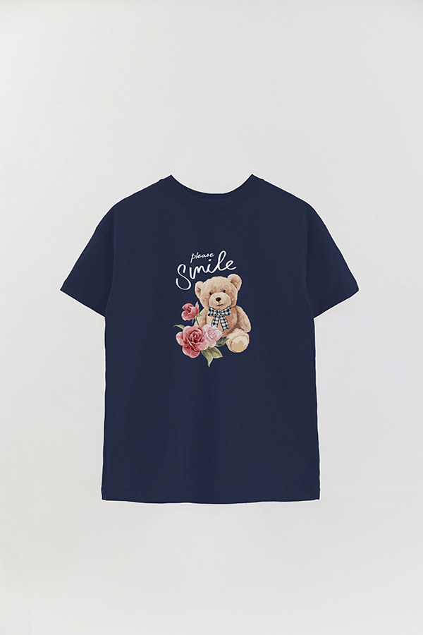 REMERA OVER ESTAMPADA UNISEX PLEASE SMILE