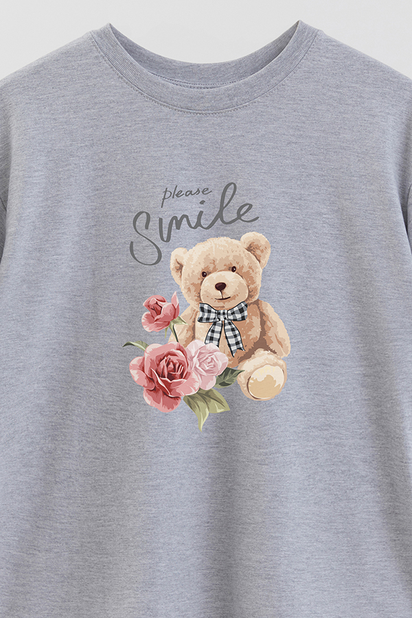 REMERA OVER ESTAMPADA UNISEX PLEASE SMILE