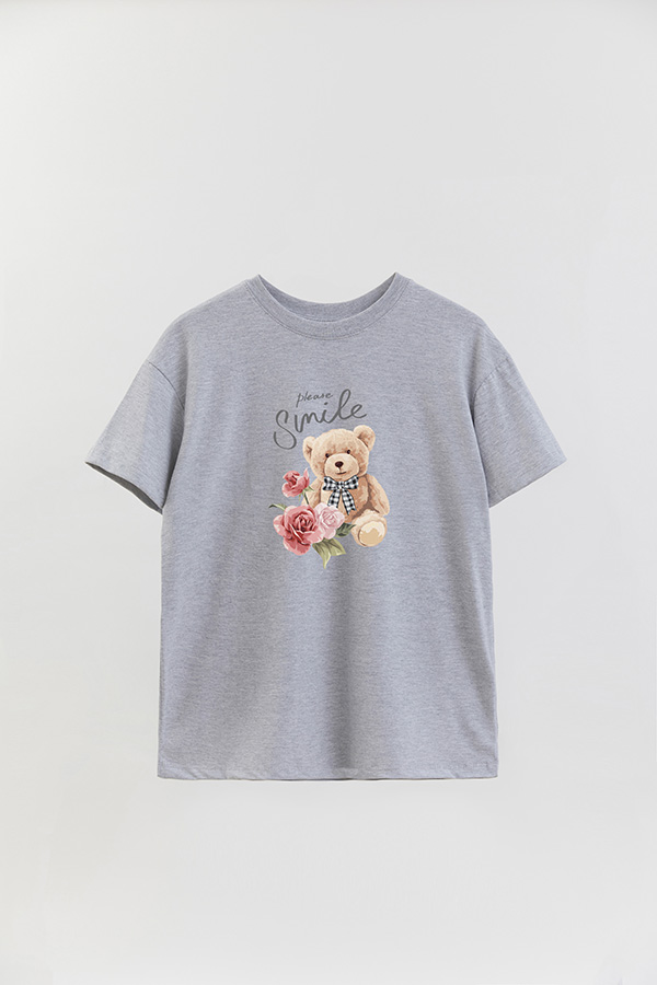 REMERA OVER ESTAMPADA UNISEX PLEASE SMILE
