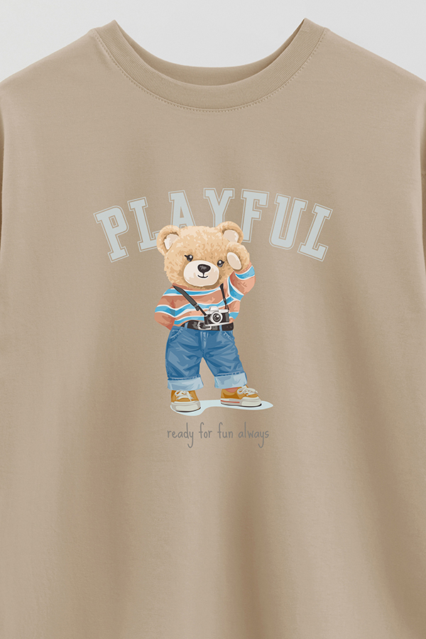 REMERA OVER ESTAMPADA UNISEX PLAYFUL