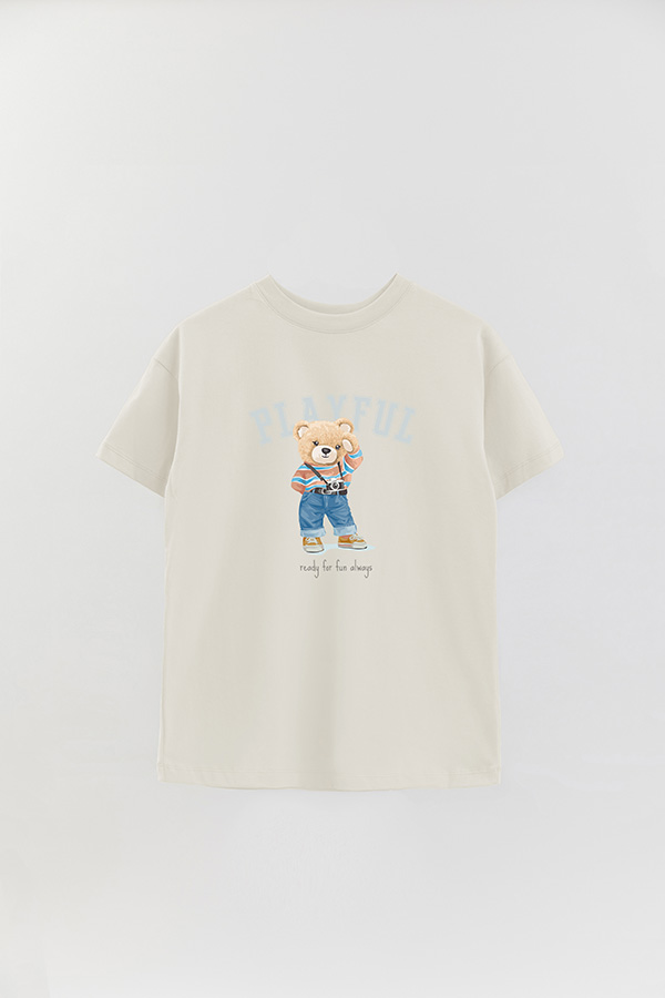 REMERA OVER ESTAMPADA UNISEX PLAYFUL