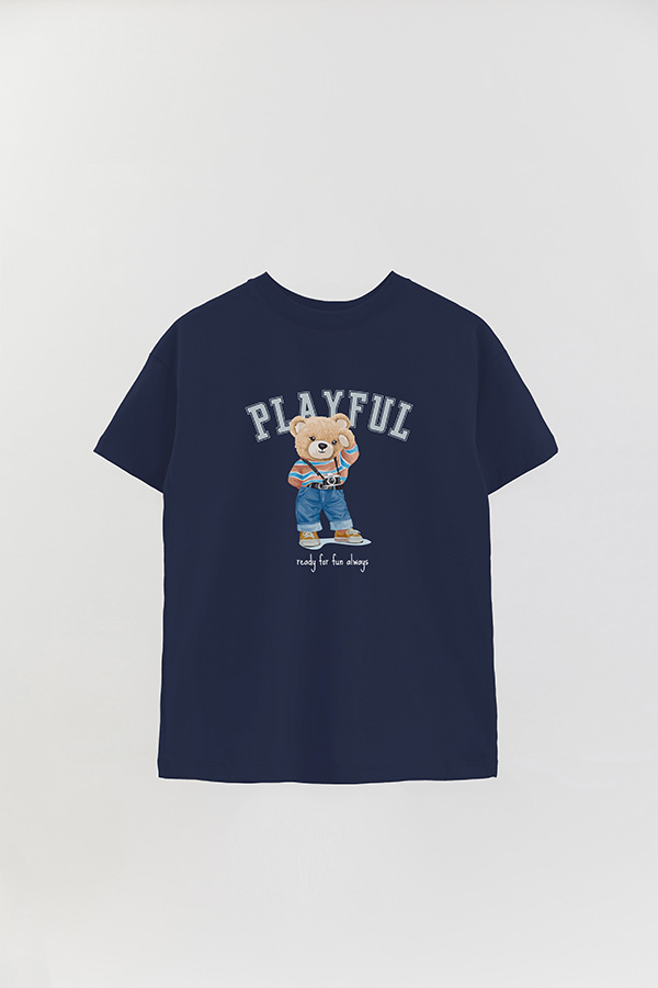 REMERA OVER ESTAMPADA UNISEX PLAYFUL