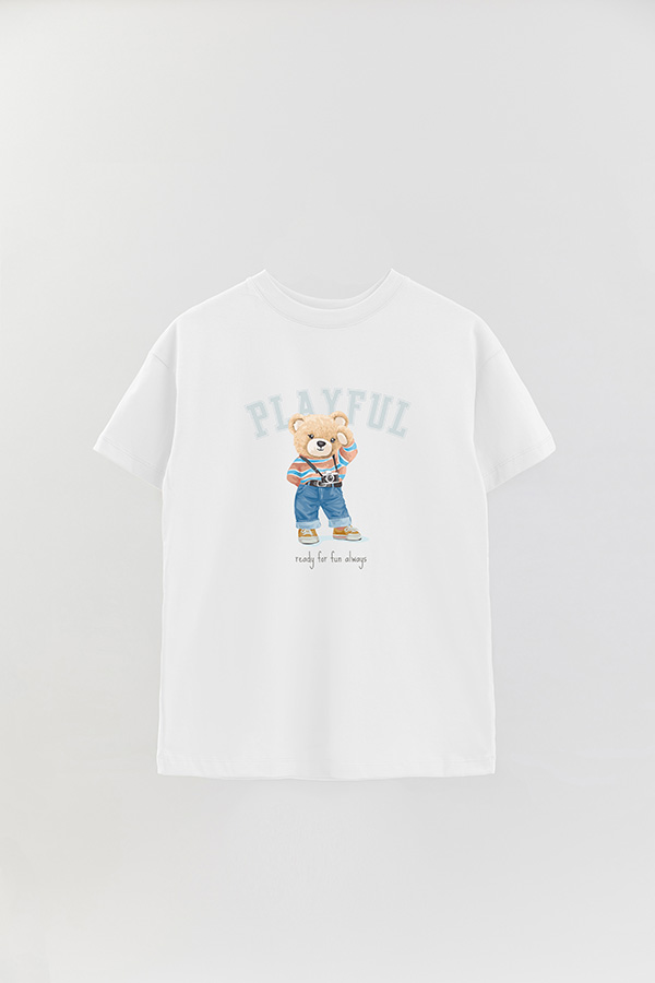 REMERA OVER ESTAMPADA UNISEX PLAYFUL