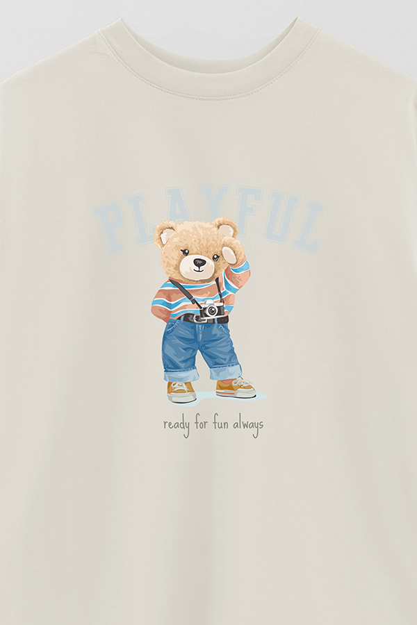 REMERA OVER ESTAMPADA UNISEX PLAYFUL