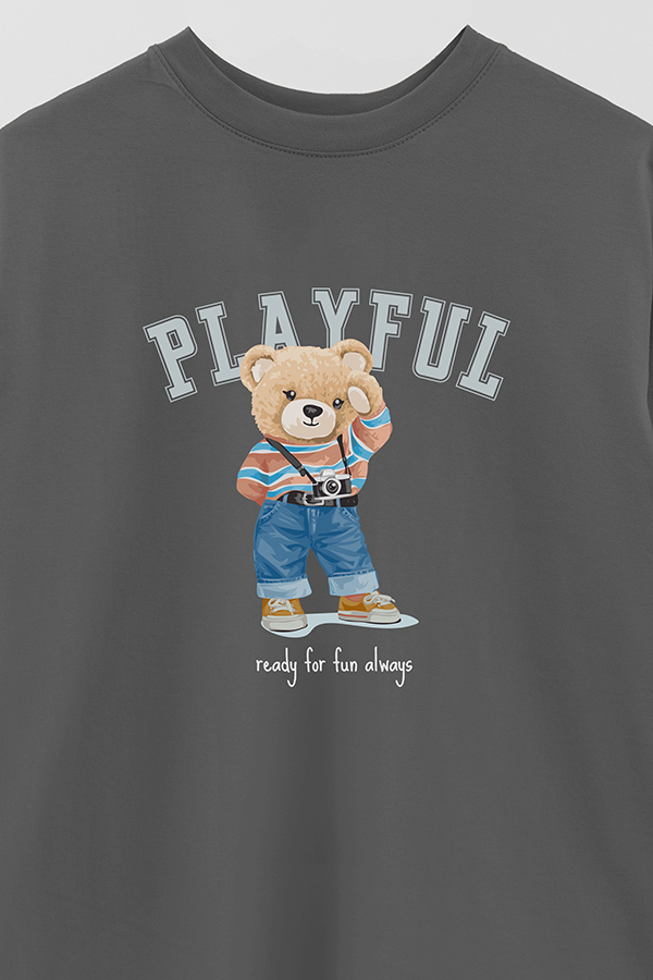 REMERA OVER ESTAMPADA UNISEX PLAYFUL