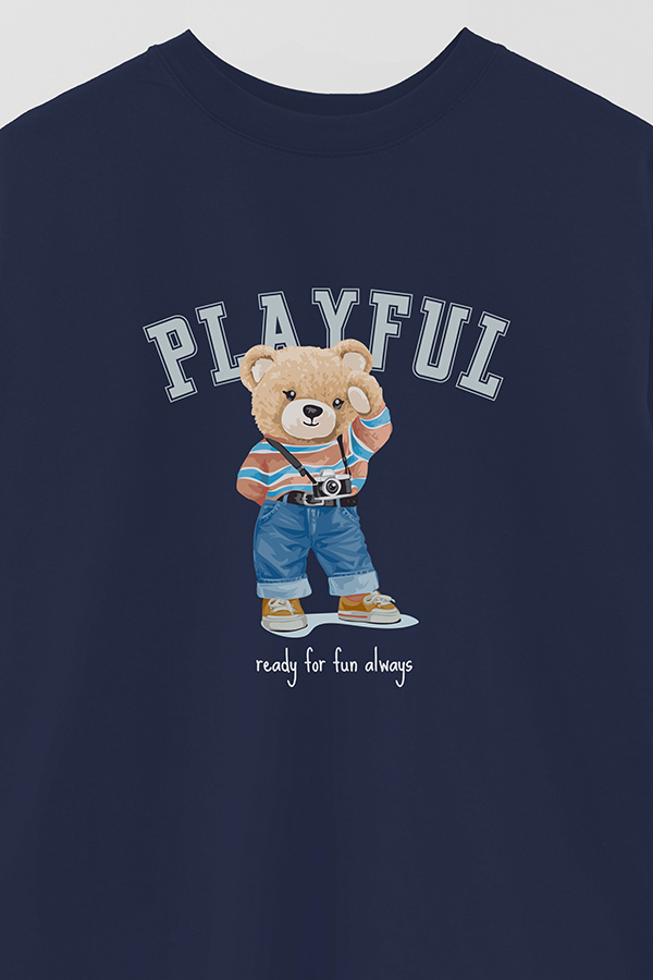 REMERA OVER ESTAMPADA UNISEX PLAYFUL