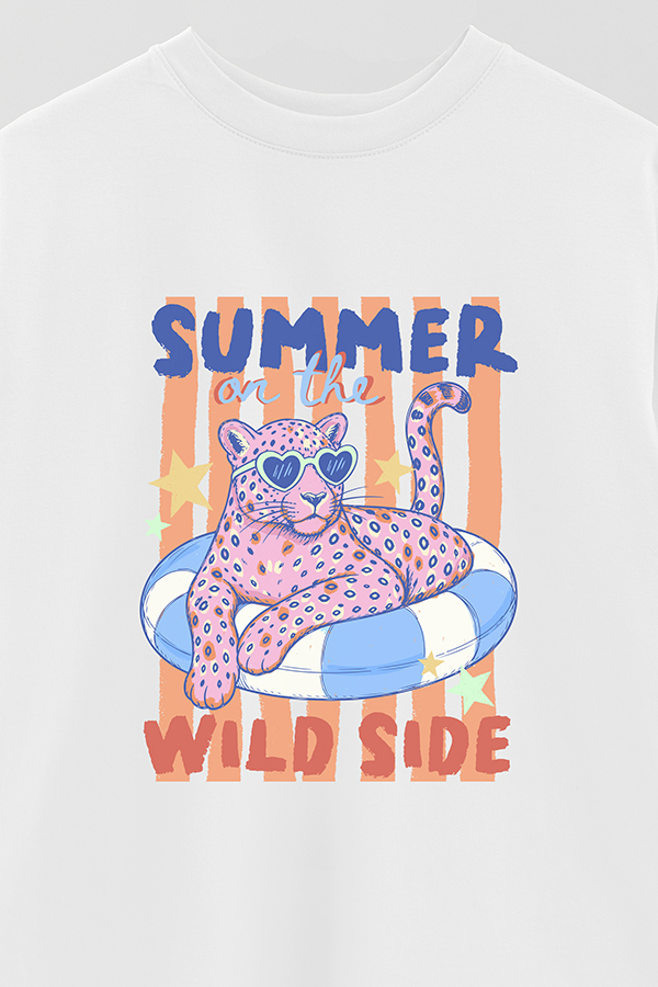 REMERA OVER ESTAMPADA CL WILD SIDE