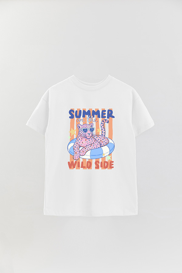 REMERA OVER ESTAMPADA CL WILD SIDE