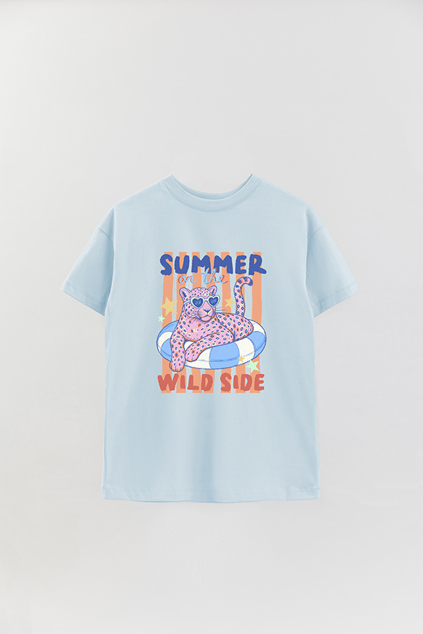 REMERA OVER ESTAMPADA CL WILD SIDE