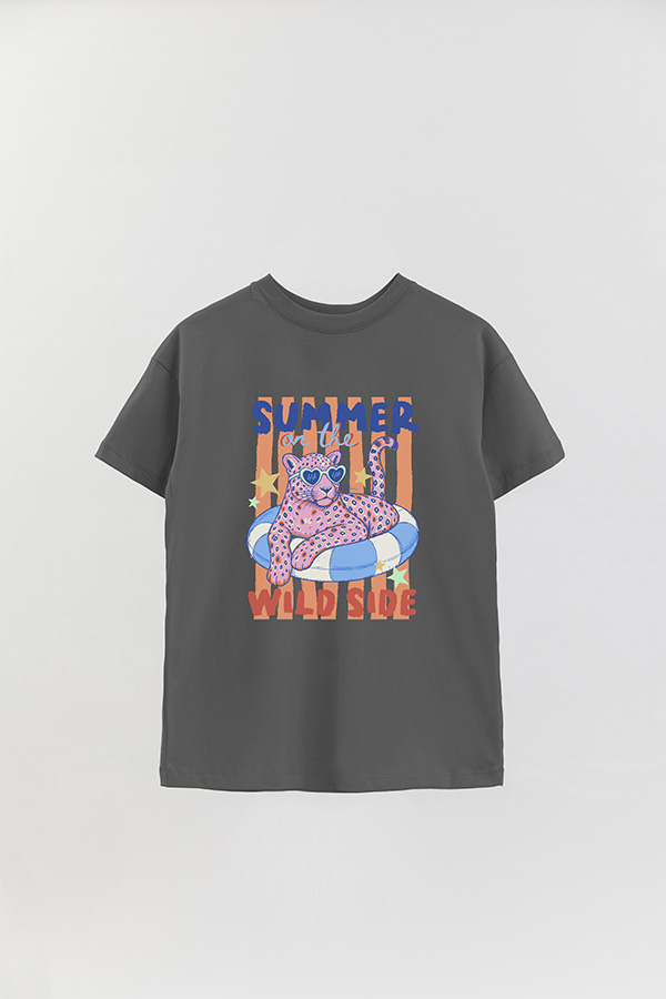 REMERA OVER ESTAMPADA CL WILD SIDE