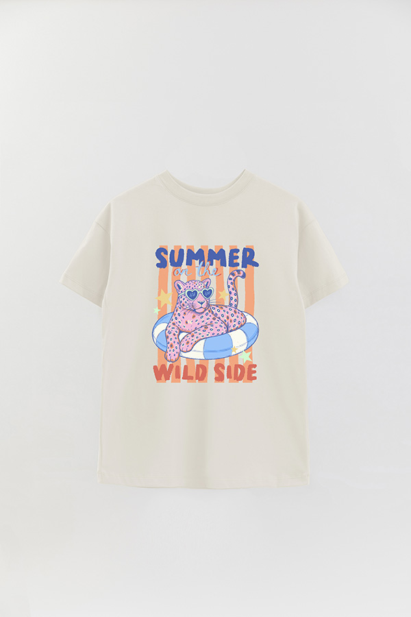 REMERA OVER ESTAMPADA CL WILD SIDE