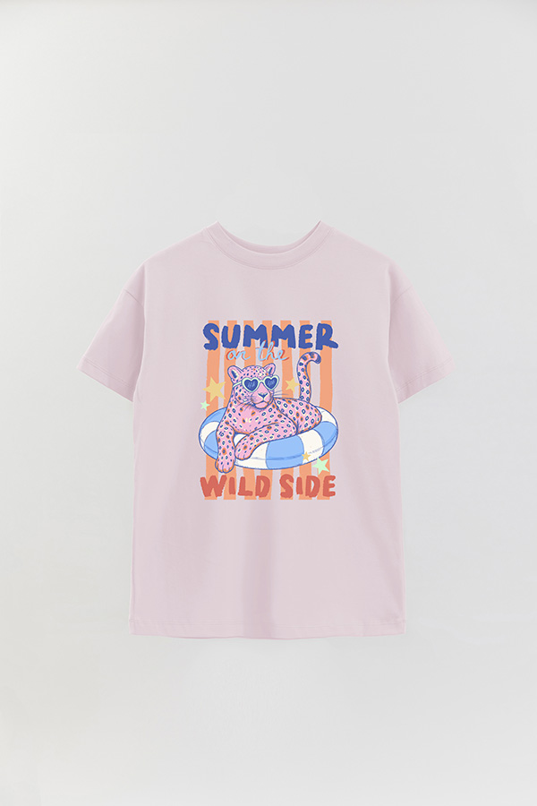 REMERA OVER ESTAMPADA CL WILD SIDE