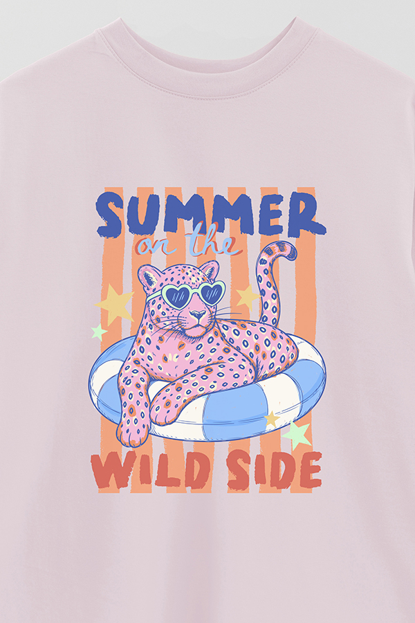 REMERA OVER ESTAMPADA CL WILD SIDE