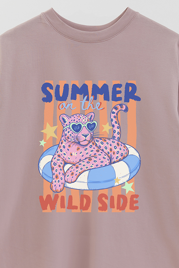 REMERA OVER ESTAMPADA CL WILD SIDE