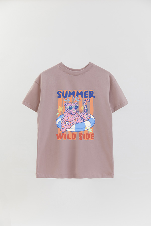 REMERA OVER ESTAMPADA CL WILD SIDE