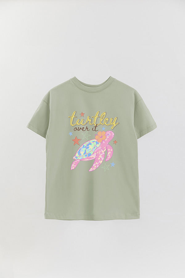 REMERA OVER ESTAMPADA CL TURTLEY
