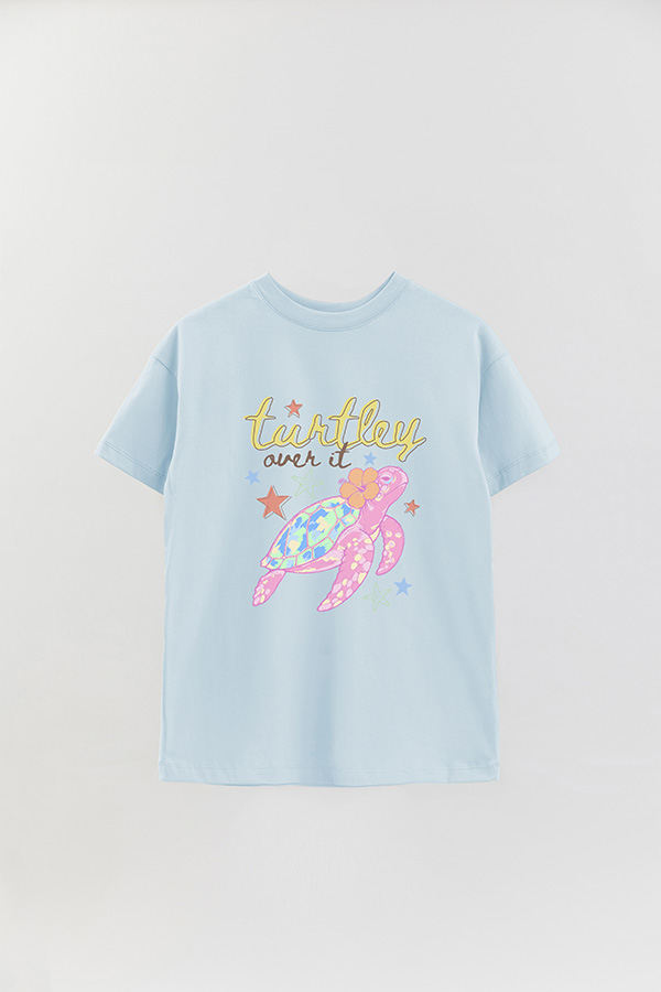 REMERA OVER ESTAMPADA CL TURTLEY