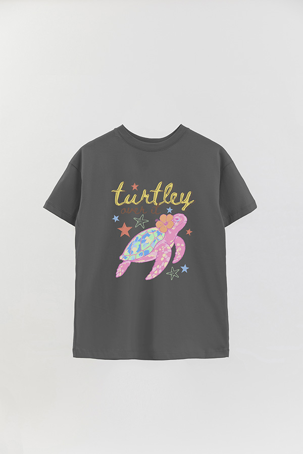 REMERA OVER ESTAMPADA CL TURTLEY