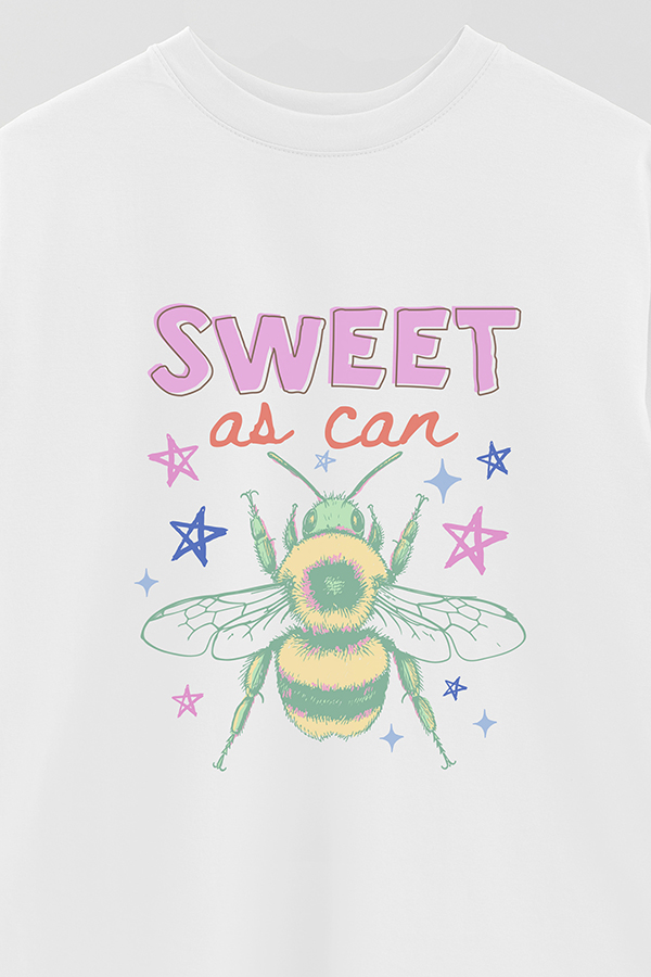 REMERA OVER ESTAMPADA CL SWEET AS CAN BE