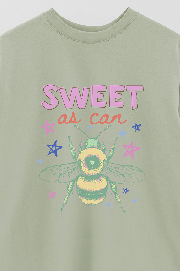 REMERA OVER ESTAMPADA CL SWEET AS CAN BE