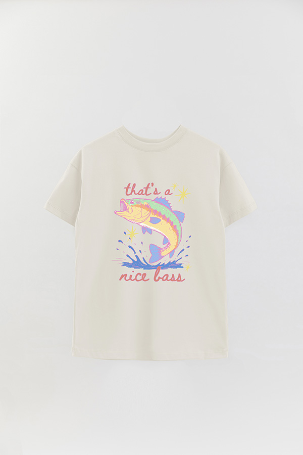 REMERA OVER ESTAMPADA CL NICE BASS