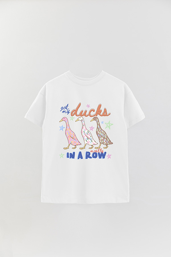 REMERA OVER ESTAMPADA CL MY DUCKS