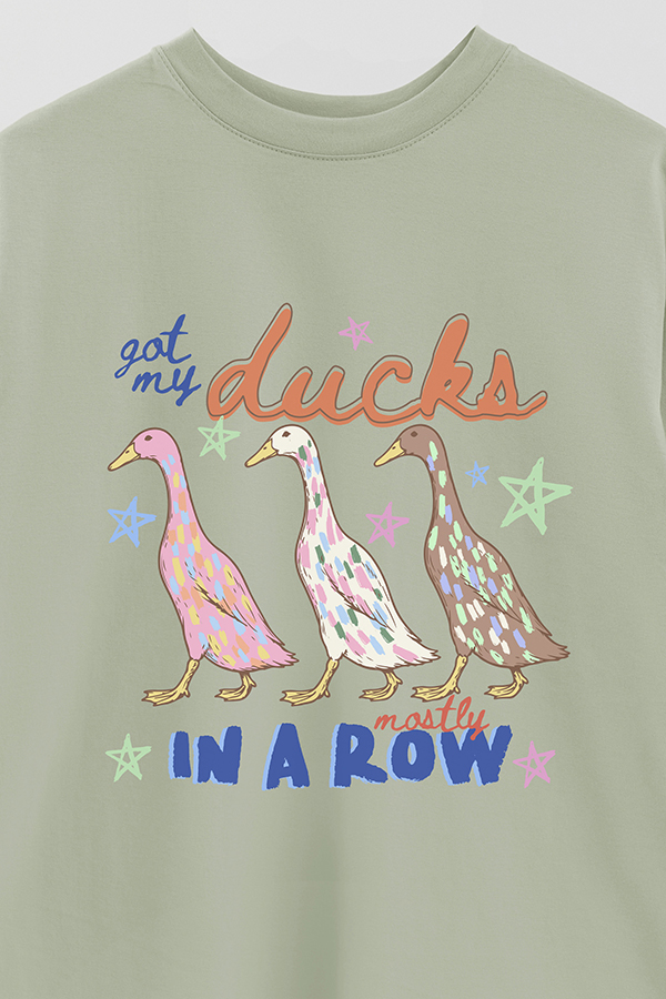 REMERA OVER ESTAMPADA CL MY DUCKS