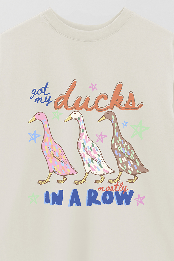 REMERA OVER ESTAMPADA CL MY DUCKS