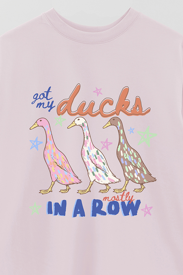 REMERA OVER ESTAMPADA CL MY DUCKS