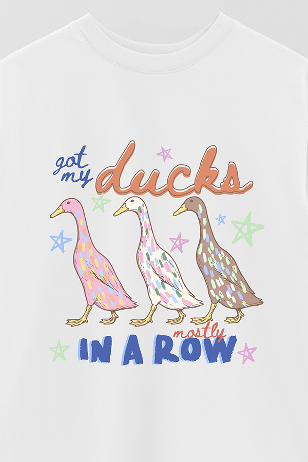 REMERA OVER ESTAMPADA CL MY DUCKS