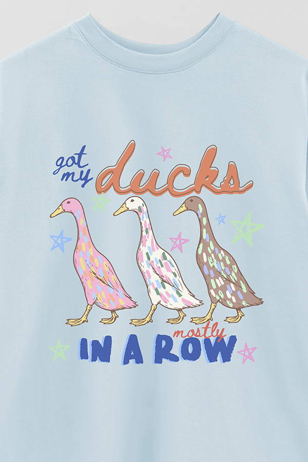 REMERA OVER ESTAMPADA CL MY DUCKS