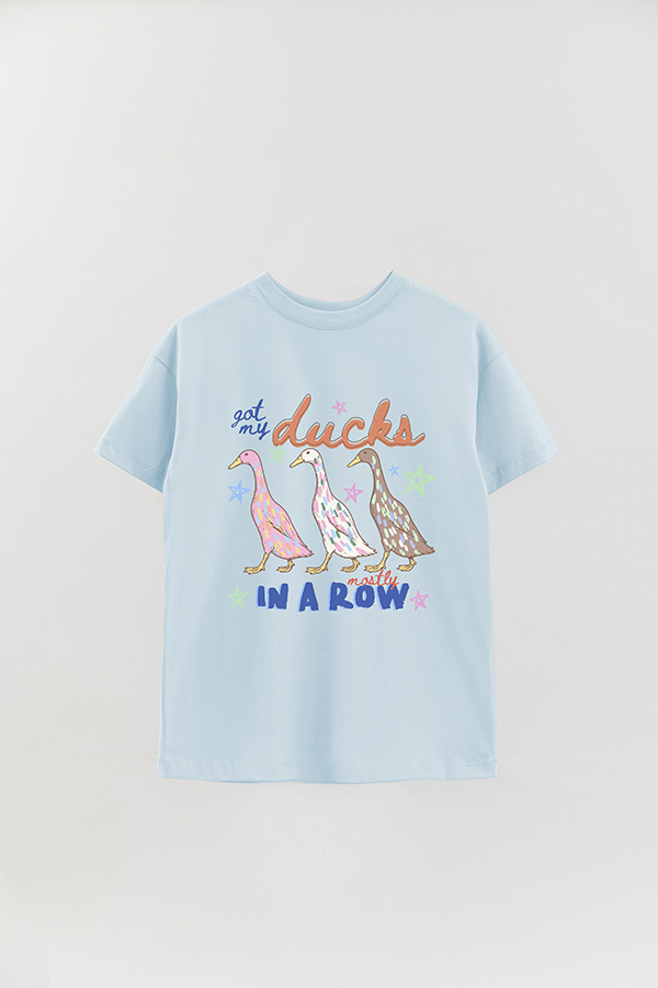 REMERA OVER ESTAMPADA CL MY DUCKS