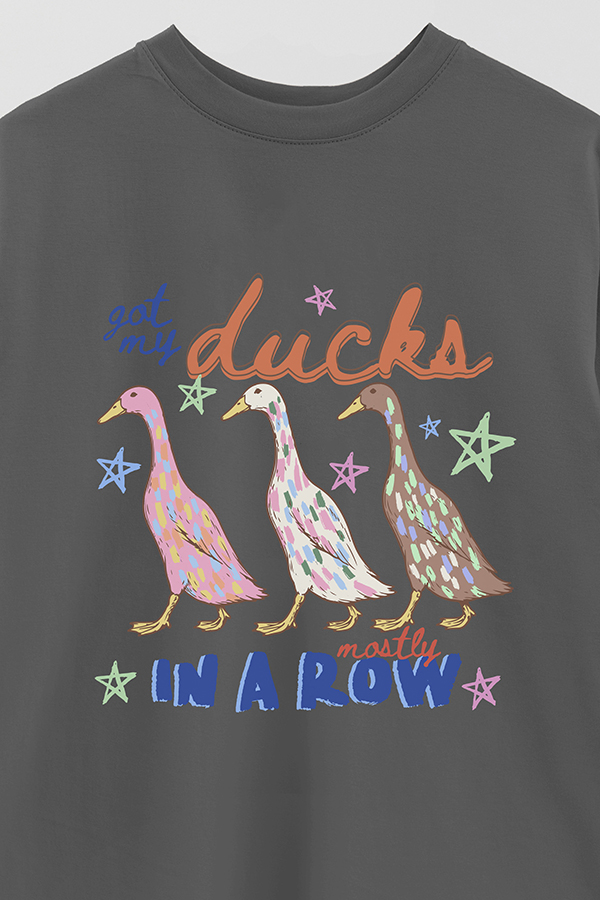 REMERA OVER ESTAMPADA CL MY DUCKS