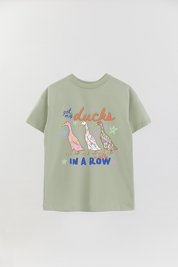 REMERA OVER ESTAMPADA CL MY DUCKS