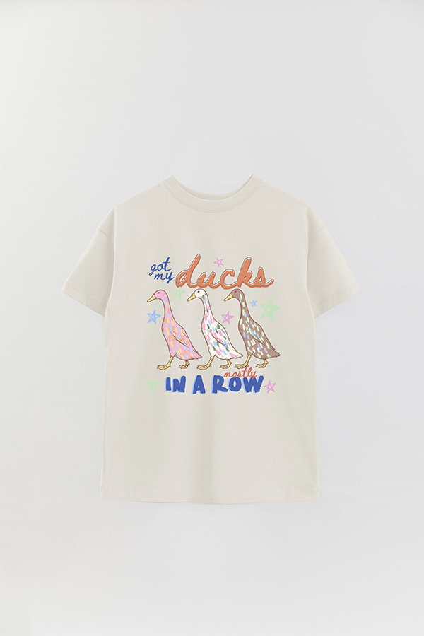 REMERA OVER ESTAMPADA CL MY DUCKS