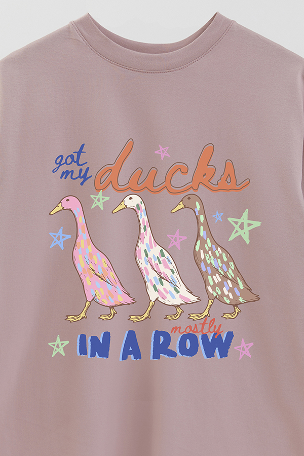 REMERA OVER ESTAMPADA CL MY DUCKS