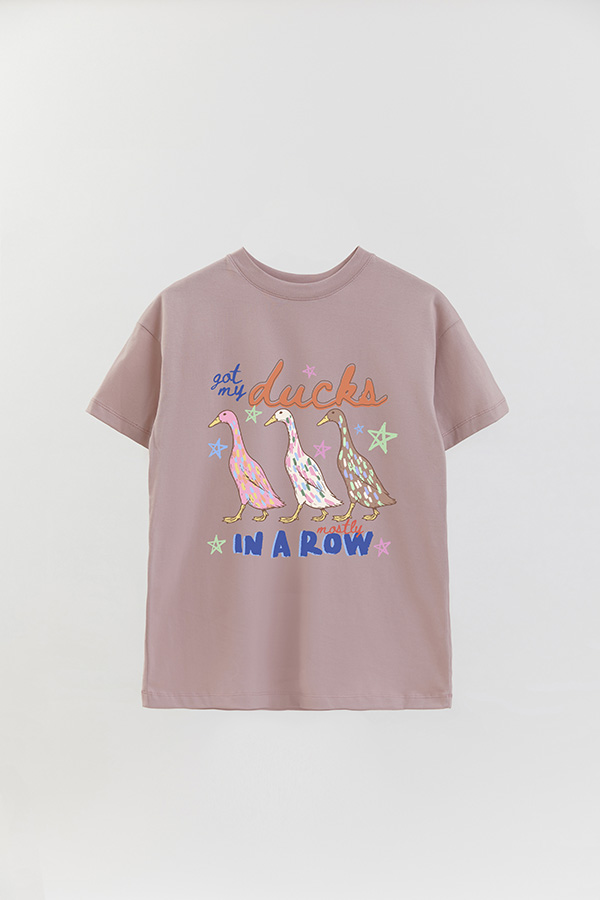 REMERA OVER ESTAMPADA CL MY DUCKS