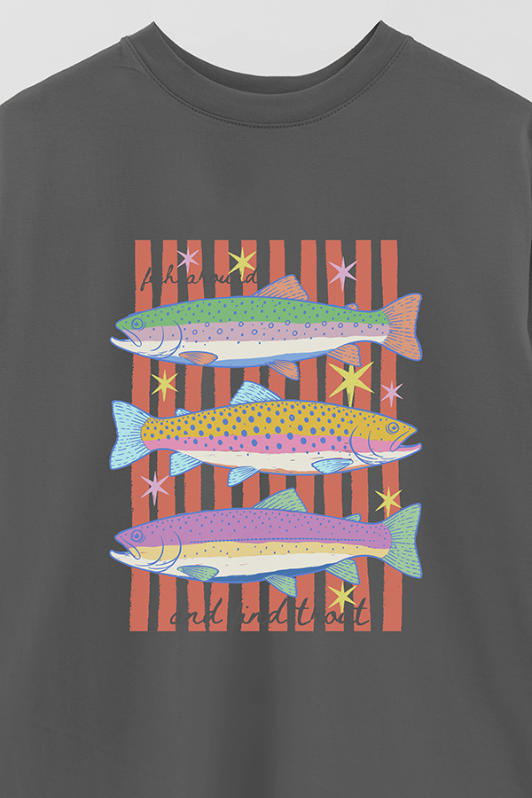 REMERA OVER ESTAMPADA CL FISH AROUND