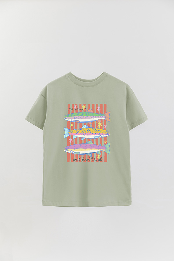 REMERA OVER ESTAMPADA CL FISH AROUND