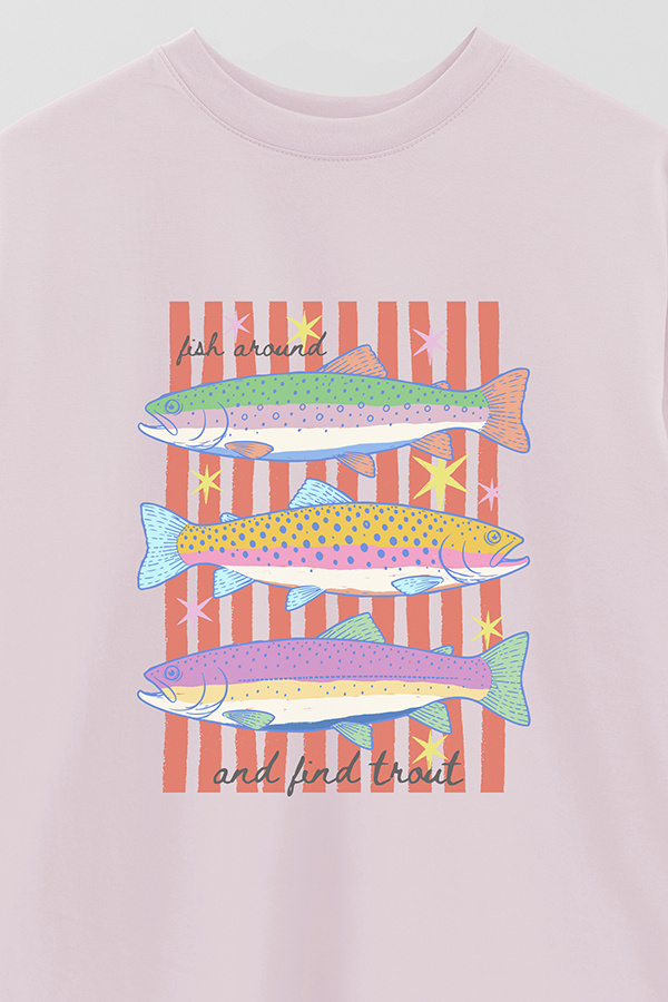 REMERA OVER ESTAMPADA CL FISH AROUND
