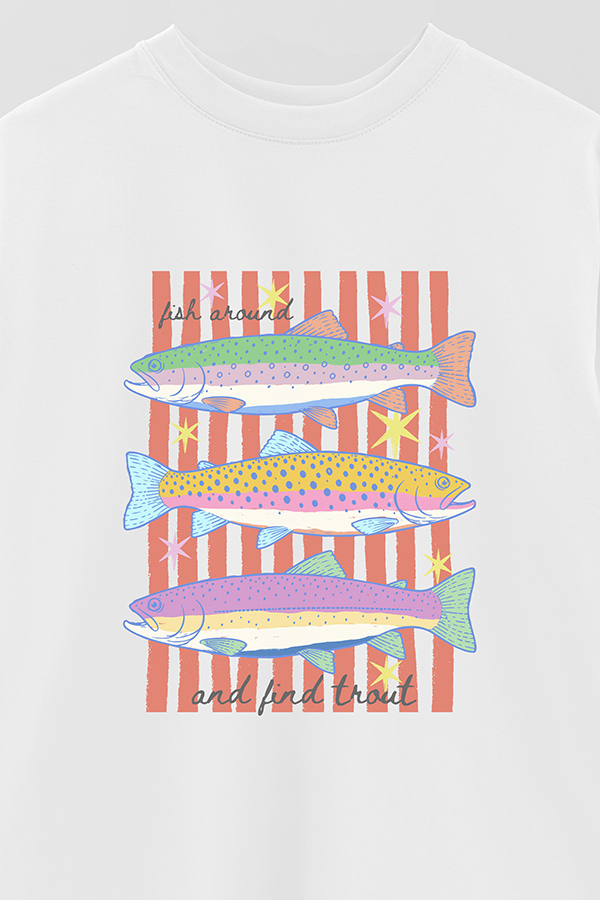 REMERA OVER ESTAMPADA CL FISH AROUND
