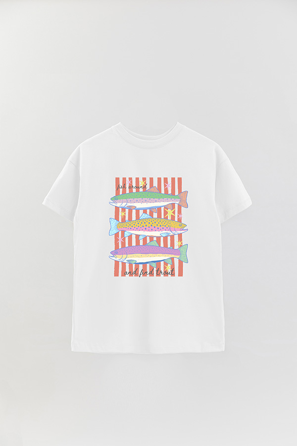 REMERA OVER ESTAMPADA CL FISH AROUND