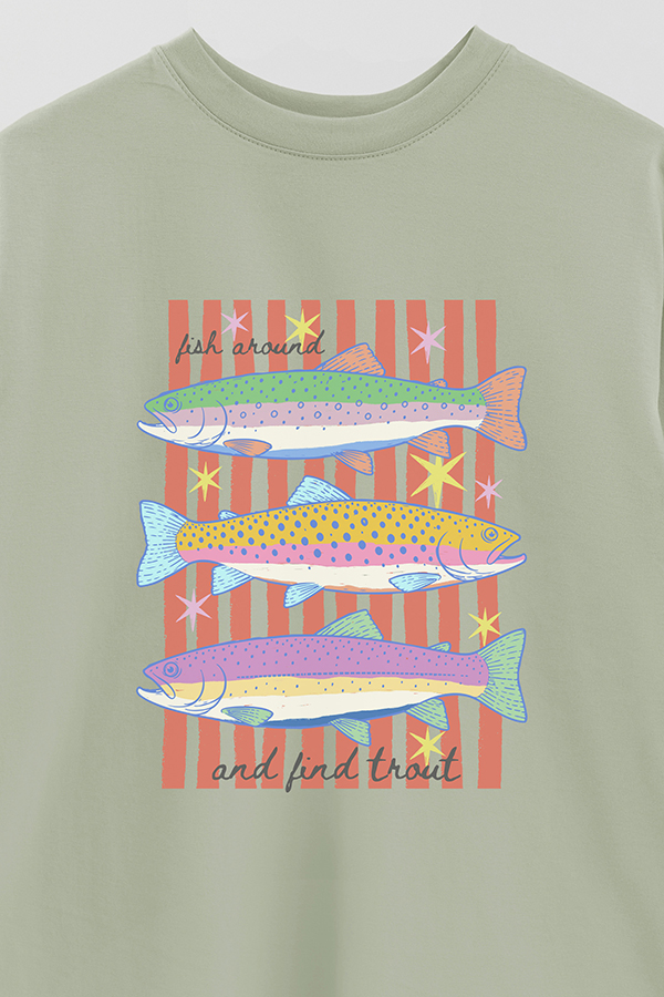REMERA OVER ESTAMPADA CL FISH AROUND