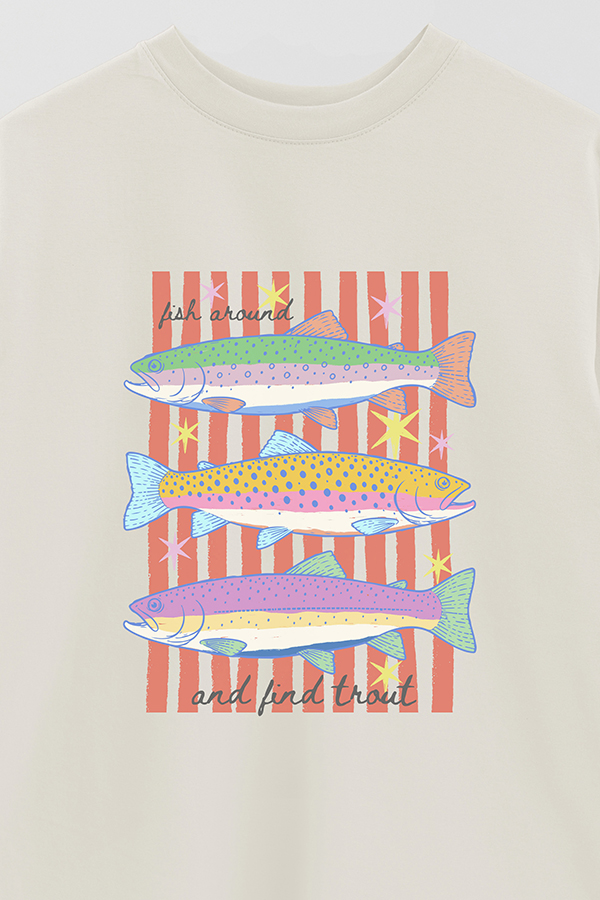REMERA OVER ESTAMPADA CL FISH AROUND