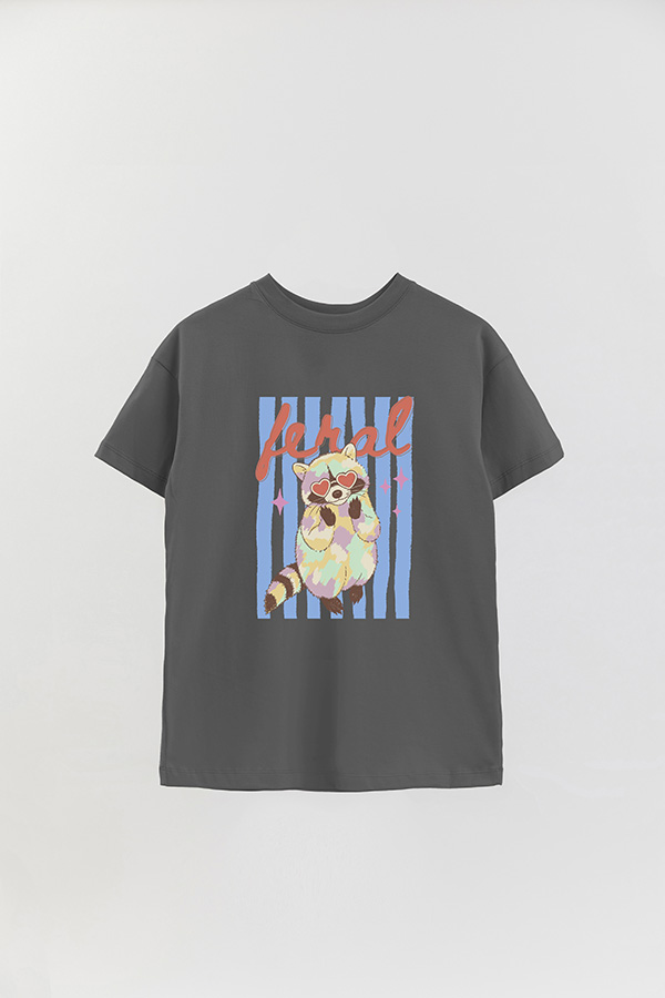 REMERA OVER ESTAMPADA CL FERAL
