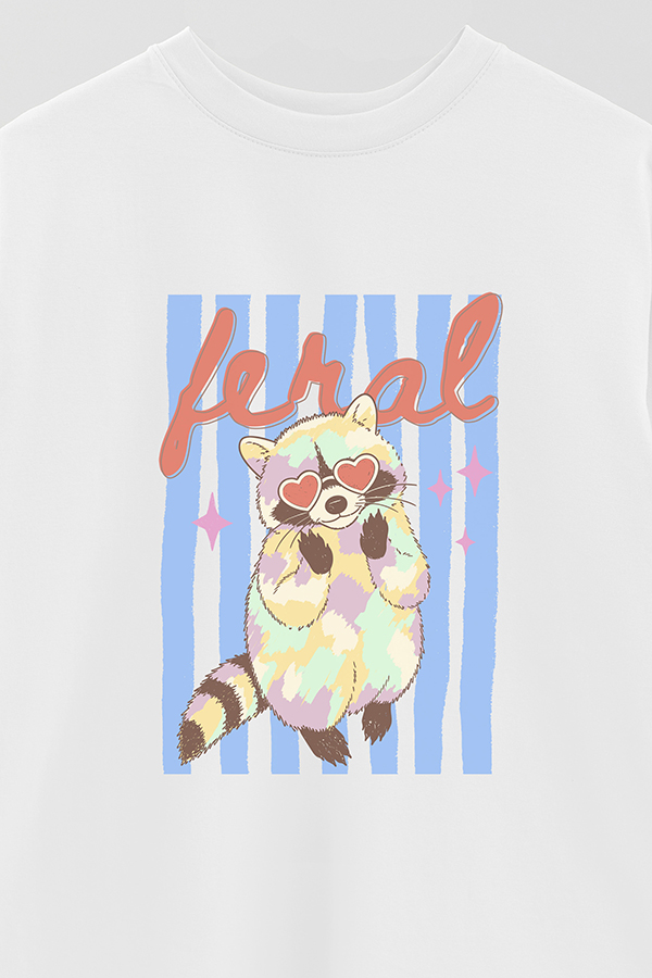 REMERA OVER ESTAMPADA CL FERAL